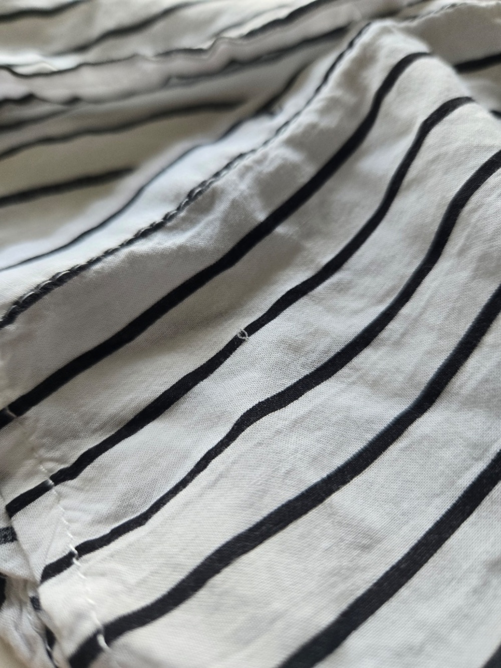 Grand & Greene Striped White/Black Button-Down Shirt - Picture 13 of 13